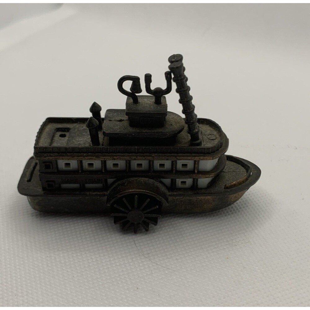 Vtg Die Cast Mark Twain RIVER BOAT Miniature Pencil Sharpener 3.5"
